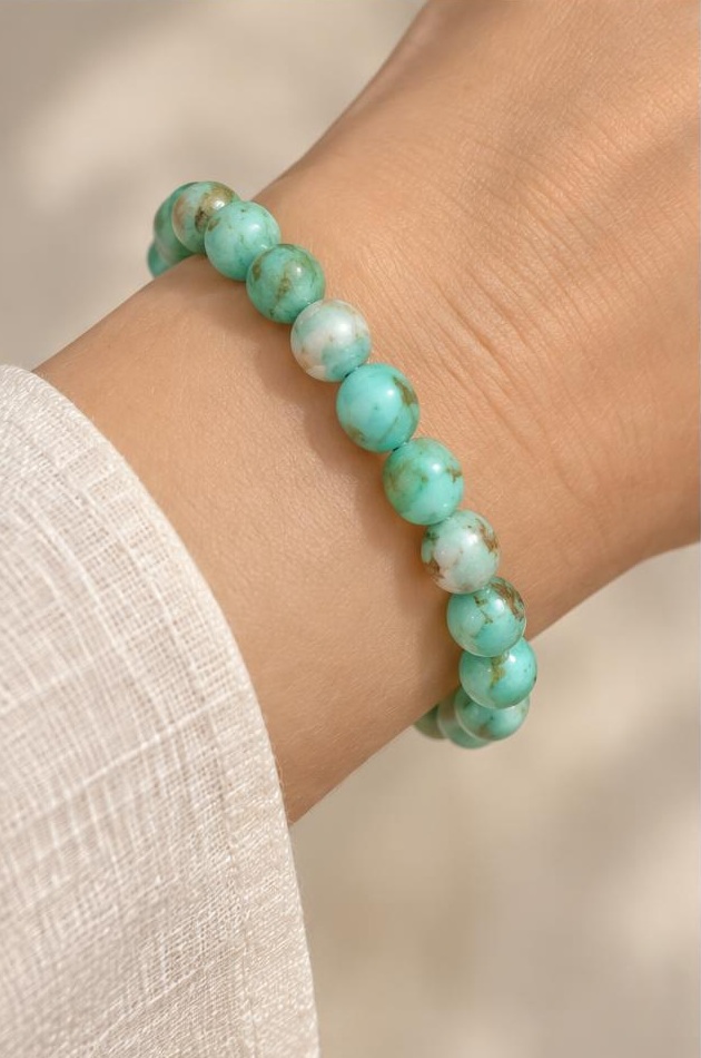 Seafoam Bead Bracelet